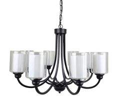 Ailia Imports Hillwood 8 Light Black Pendant 
