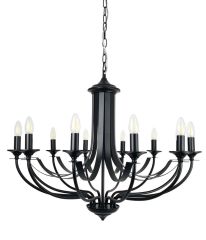 Hoodshire 12 Light Black Candelabra Light