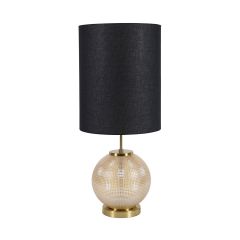 **Amber Sphere Sahara Blk HTSA226 T/Lamp