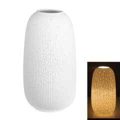 Bisque Bullet Temple Porcelain LARGE HUTPBL Lamp