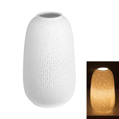 Bisque Bullet Temple Porcelain SMALL HUTPBS Lamp