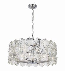 Ailia Imports - Louise 8 Light Crystal Chandelier