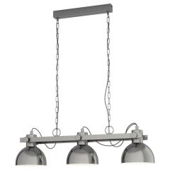 Eglo Lubenham 3 Light Aged Nickel Pendant 43168N