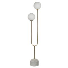 Tivoli White/Gold Floor Lamp LXFLAM159