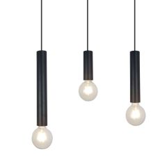 Metro 1 Light Pendant  - Black - Group image
