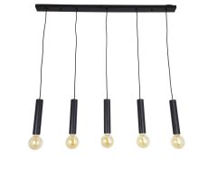 Metro 5 Light black bar pendant
