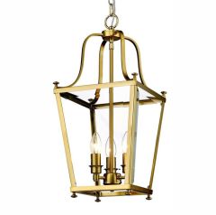 Lode Lighting Montana 3 Light Satin Brass Pendant