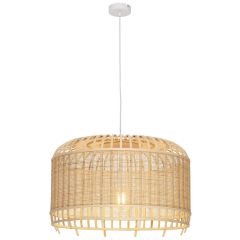 Mercator Sefina 600mm Large Natural bamboo pendant light MPLS533L
