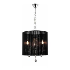 Paris Crystal Black 3 light Pendant LL002CH001BLK