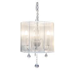 Paris Crystal White 3 light Pendant LL002CH001W