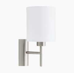 **Pasteri White Fabric Shade Wall light 94924