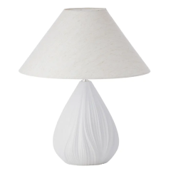 Pleat Wht/Nat FU3403 Table Lamp