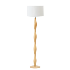Priya Natural/White FU3459 Floor Lamp