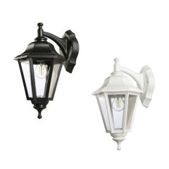 Roman Poly Carbonate Black & White Coach Lights