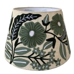 Linen Tapered Daisy SHD1307 Sage Green SHADE ONLY