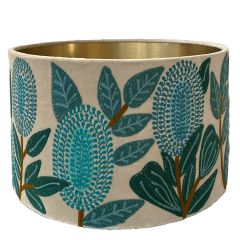 Banksia Velvet Drum Turquoise Multi SHD1324 SHADE ONLY