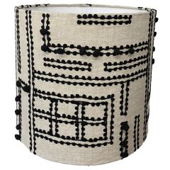 **Kaveri Nat/Blk SHD296 Drum SHADE ONLY