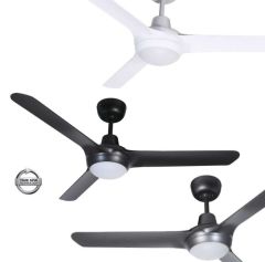 Ventair Spyda Ceiling Fans with LED Light, White, Black & Titanium
