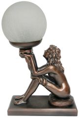 TL-054E Lady Sitting Light Bronze Art Deco Lamp