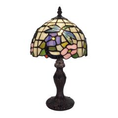 G&G Brothers TL-081273/311S Crystal Dragonfly Table Lamp