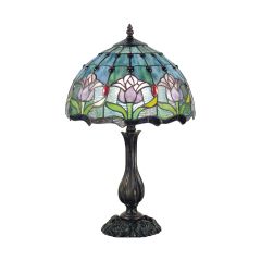 G&G Brothers TL-12235/AKG Mauve Tulip Table Lamp