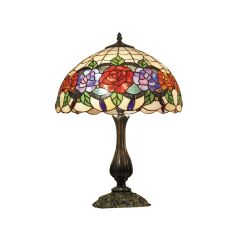 G&G Brothers TL-123065/KG Red Rose Table Lamp