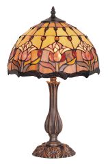 TL-17235/KG 17in Red Tulip Table Lamp