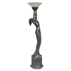 G&G Brothers Art Deco Lady Uplighter Floor Lamp TL-0960