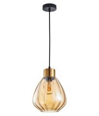 CLA Tulip1 1 Light Amber Single Pendant Light