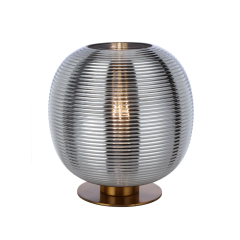 Viken Aged Gold / Smoke Glass Table Lamp