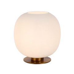 Viken Aged Gold / Opal Matte Glass Table Lamp