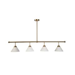 Fiorentino Lighting Zacha Opal Glass Gold Pendant