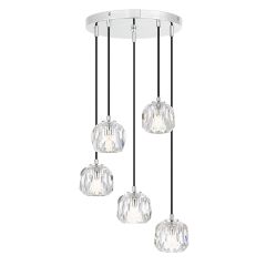 Telbix Lighting Zaha 5LT Chrome Pendant