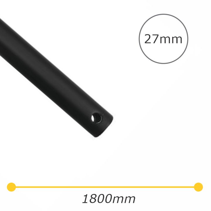 1800mm Extension Rod in Black for Ceiling Fan - Eglo
