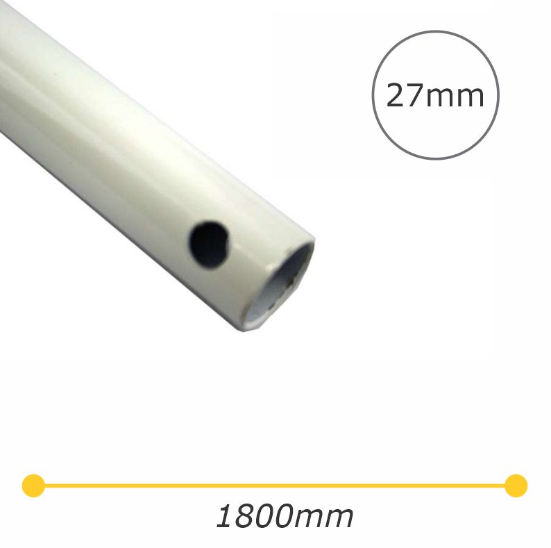 Fanco Sanctuary and Eco Style Ceiling Fan Extension Rod - 1800mm White