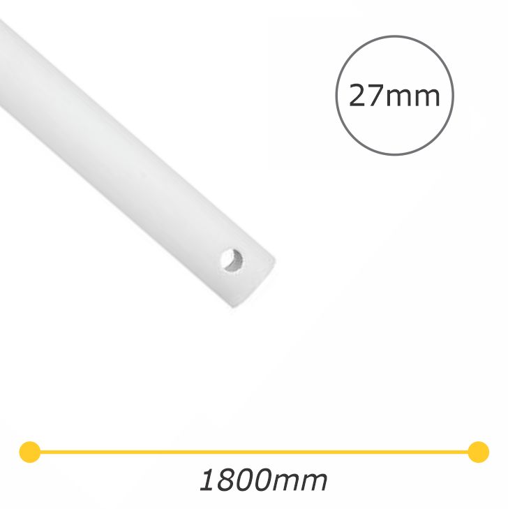 Eglo Lighting 1800mm Extension Rod - White 27mm - suits Tourbillion 