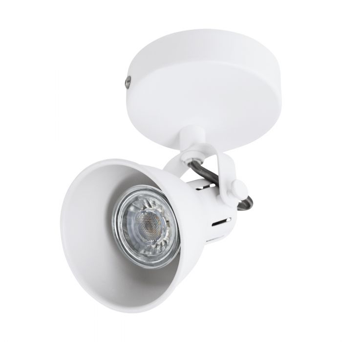 Eglo Seras 1 White Spotlight Range  205315 1 Light White