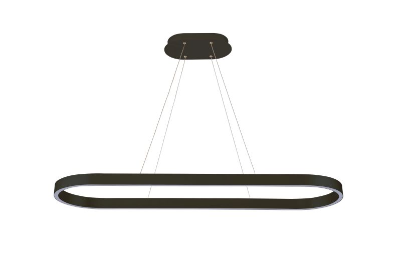 Ailia Imports Taree Oval Black Pendant