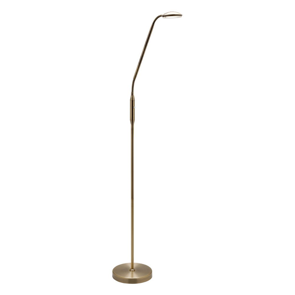 Mercator Dylan 6watt LED Floor Light - Antique Brass