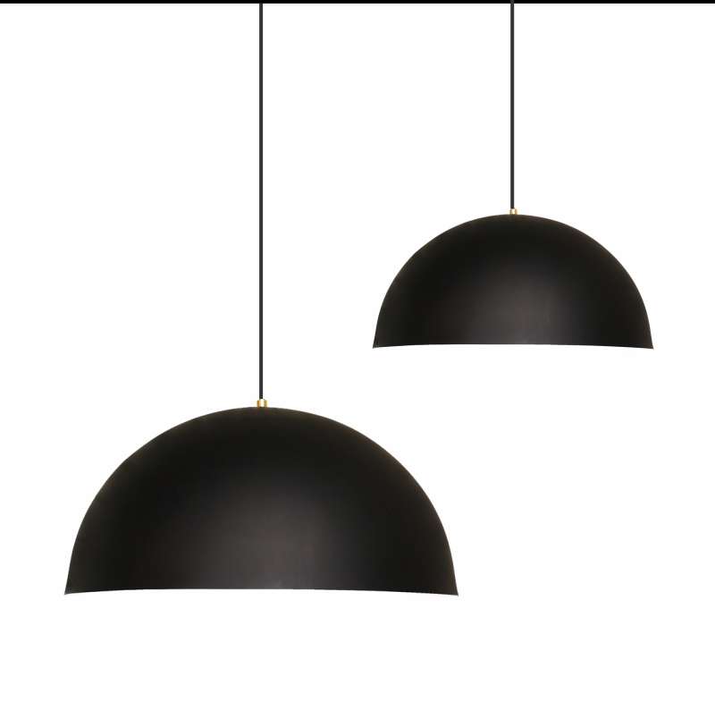 Ailia Imports - Addison Black Pendant - 600mm & 400mm 