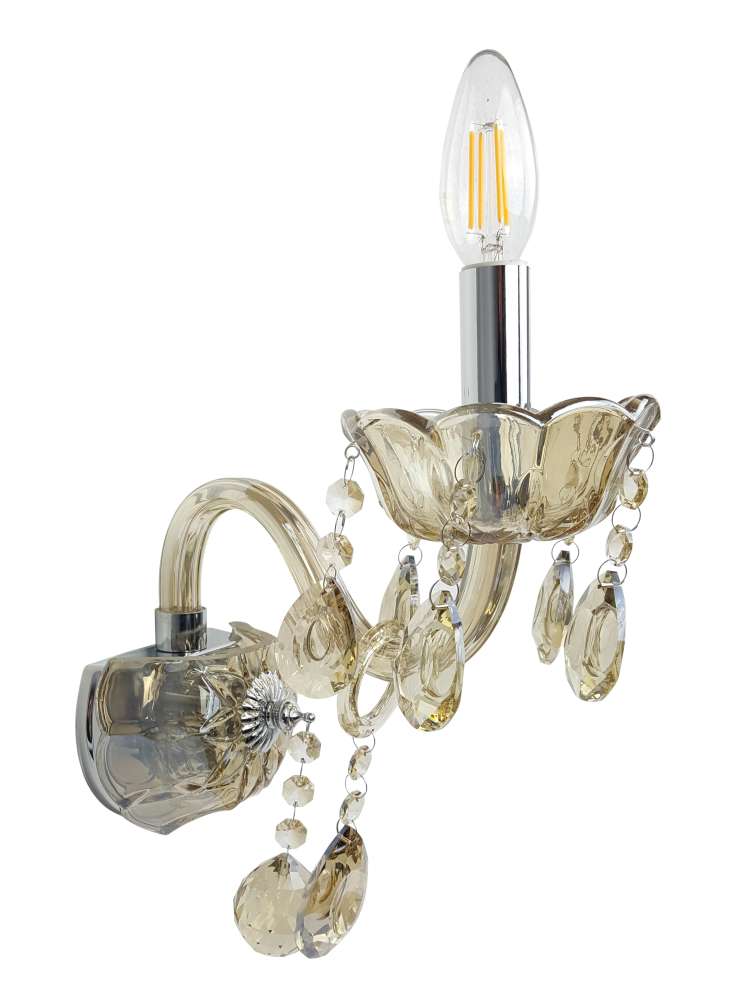 Allegra 1 Light Amber Wall Light