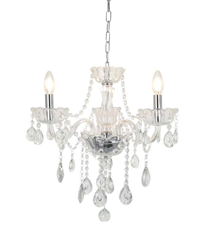 Allegra 3 Light Pendant Clear