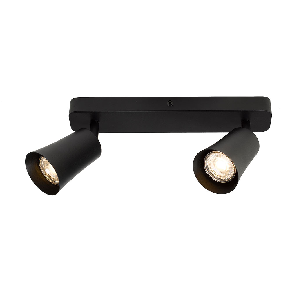 Telbix Alvey Black GU10 Spotlight Bars - 2 Light