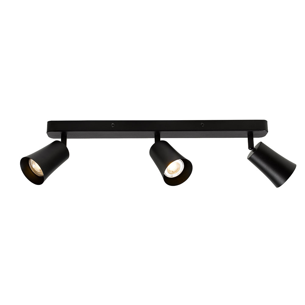 Telbix Alvey Black GU10 Spotlight Bars - 3 Light