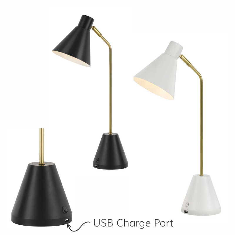 Telbix Lighting Ambia USB Table Lamp - 2 Colours