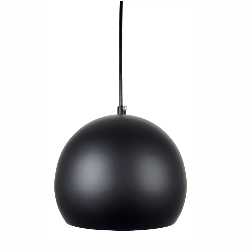 Ailia Imports - Amity Round Metal 1 Light Pendant - Matt Black