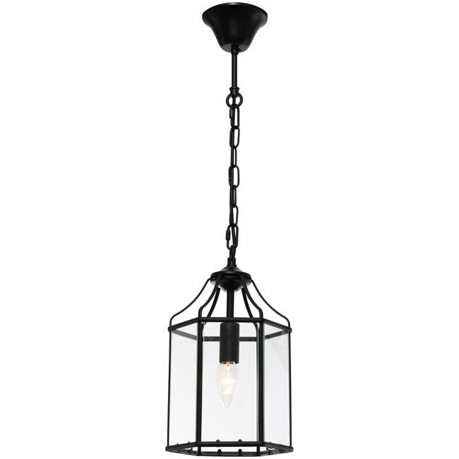 Cougar Lighting - Arcadia 1lt Pendant - Black