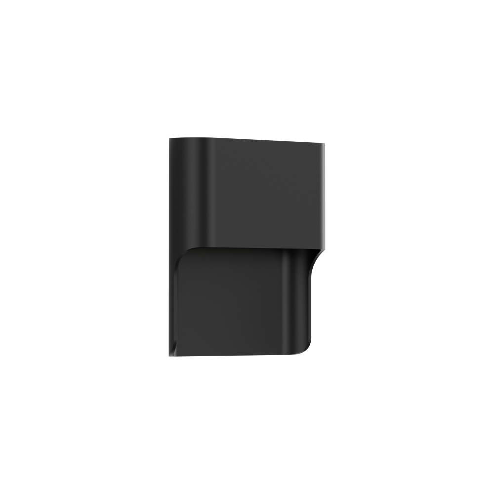 Unios Lighting Basc Fixed One Black Exterior Wall Light