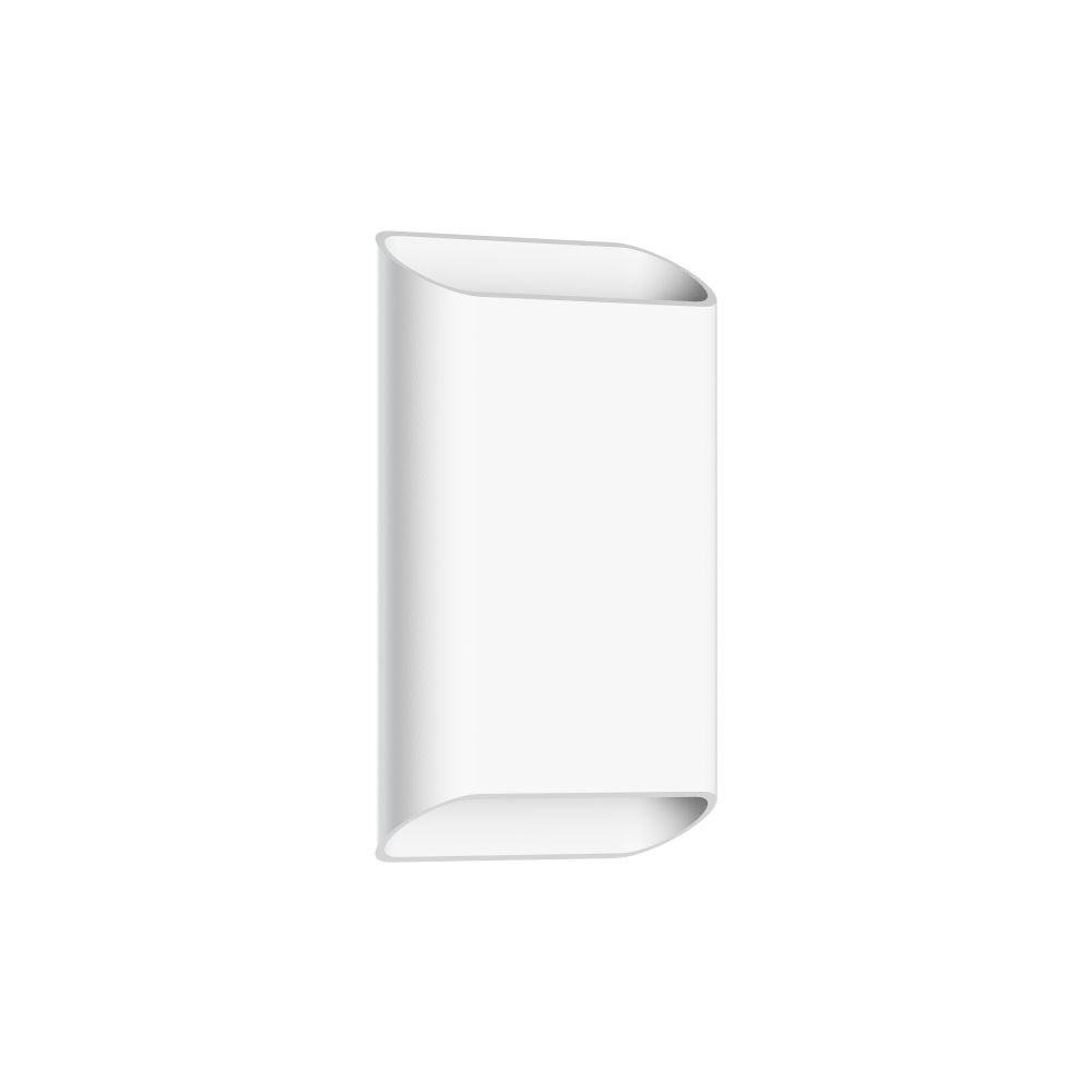 Unios Lighting Basc Medium Fixed Two White Exterior Wall Light