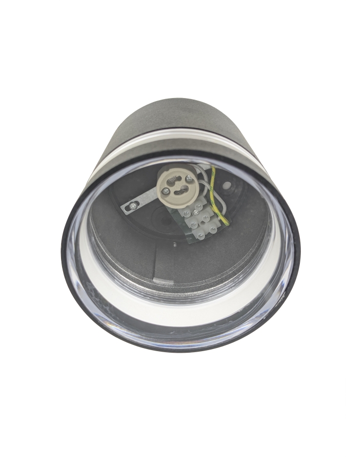 Bardo GU10 Surface Downlight - Black no globe